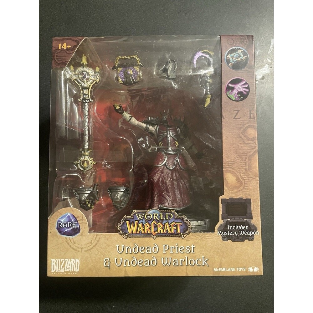 McFarlane Toys World of Warcraft Undead Priest & Undead Warlock 5" Figure [Rare]